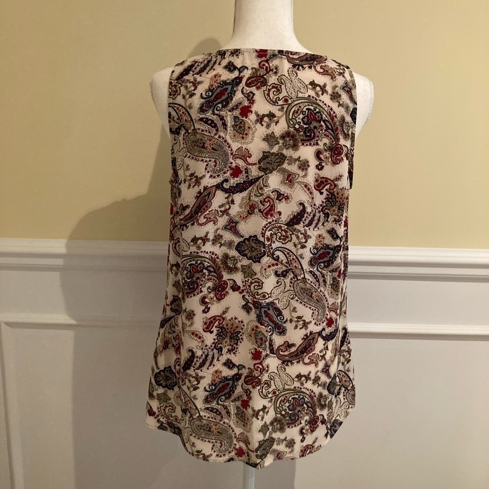 DANIEL RAINN Women Sleeveless Blouse, Paisleys, Multicolour, Medium - Picture 2 of 4